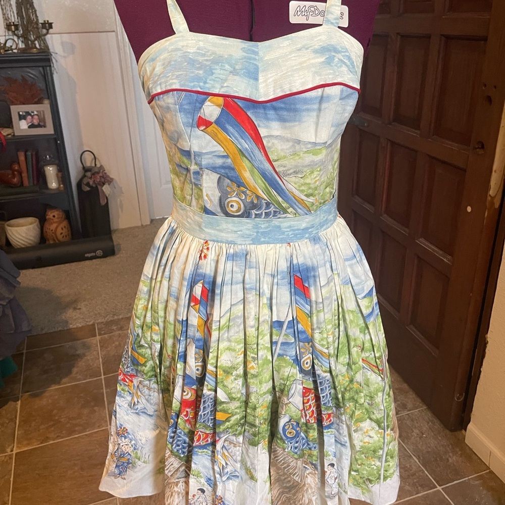 Bernie Dexter Koi Nobori Dress - Rare